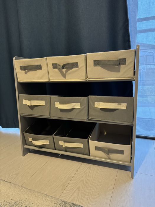 Raft jucarii cu ladite textile