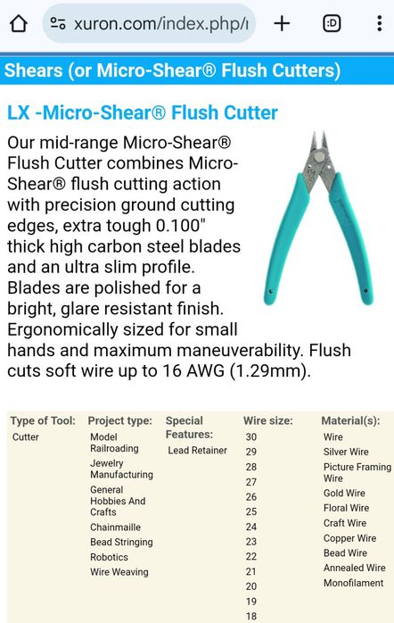 Xuron LX Micro Shear - професионални клещи