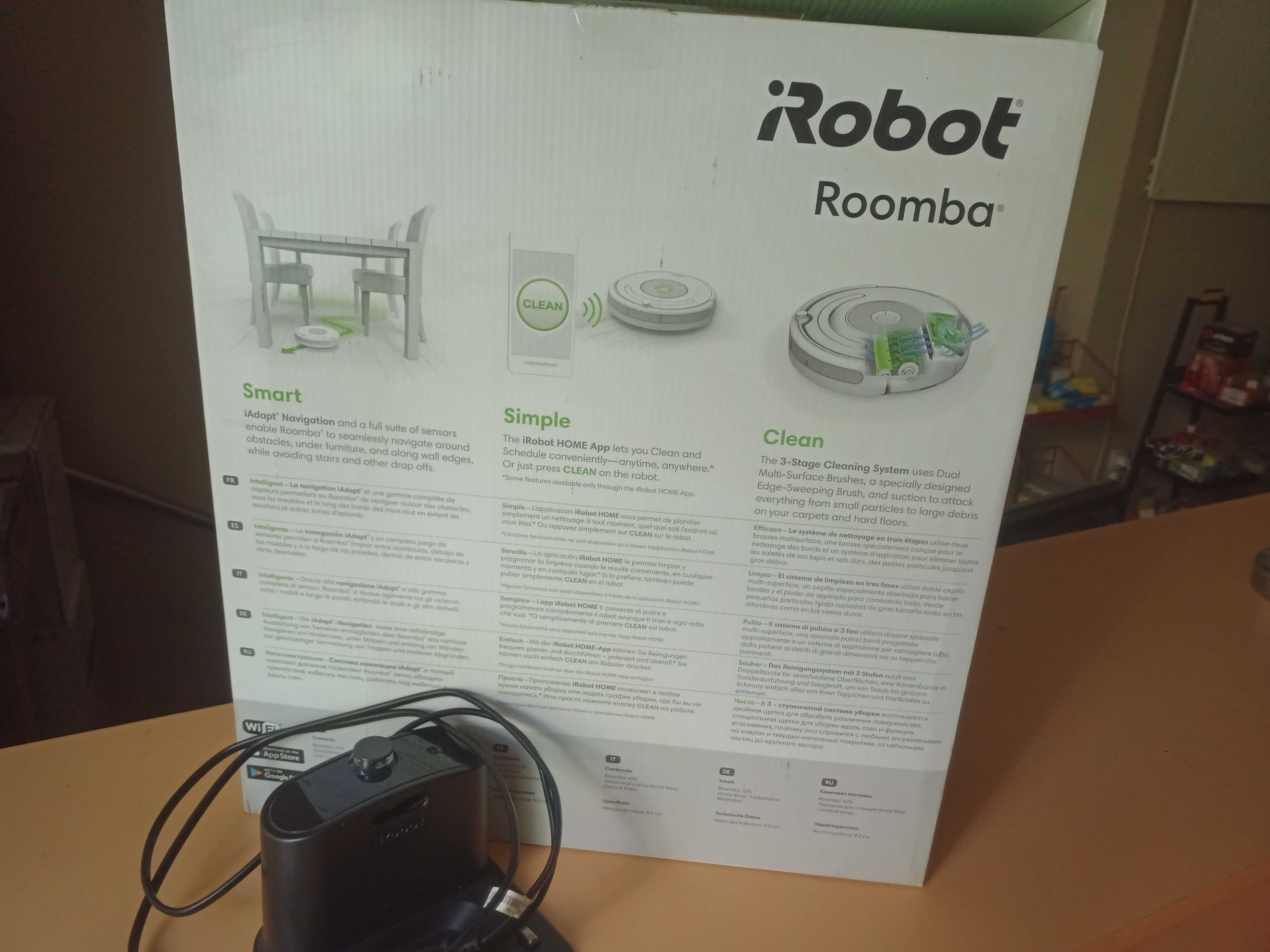 Робот прахосмукачка  с wi-fi iRobot Roomba 676