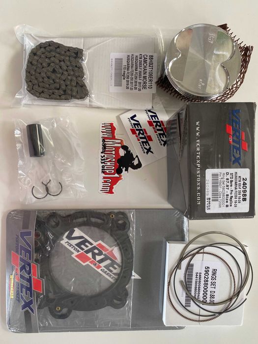 НОВ Топ енд на VERTEX бутало гарнитури верига KTM SX350F FC350 16-18