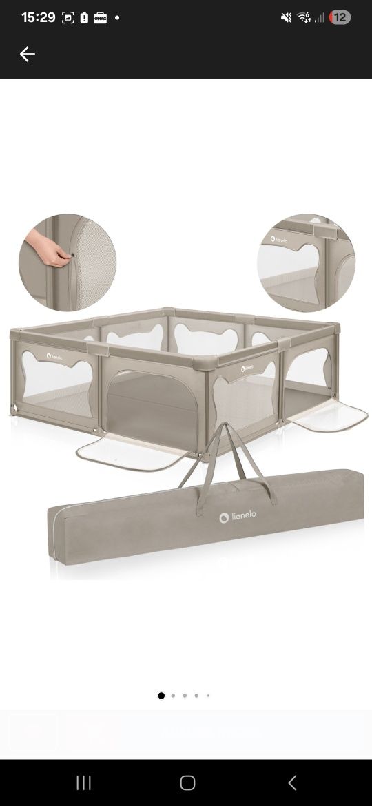 Tarc de joaca 200x180 bej