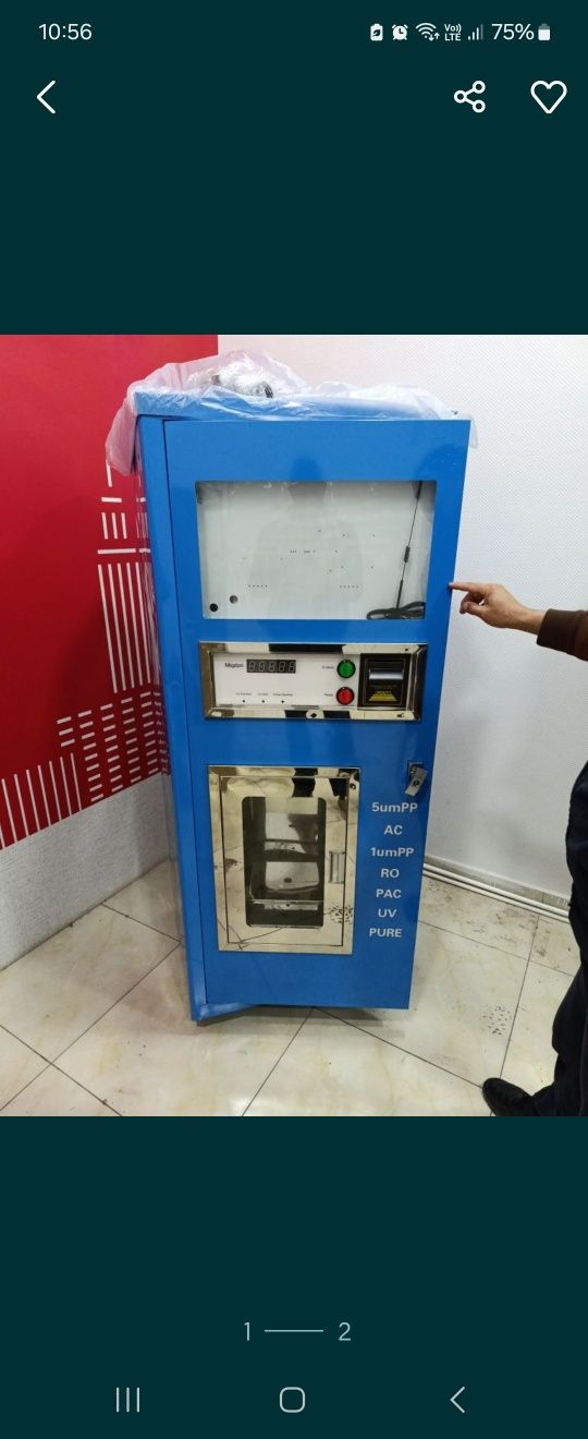 Vending filter suv aparat