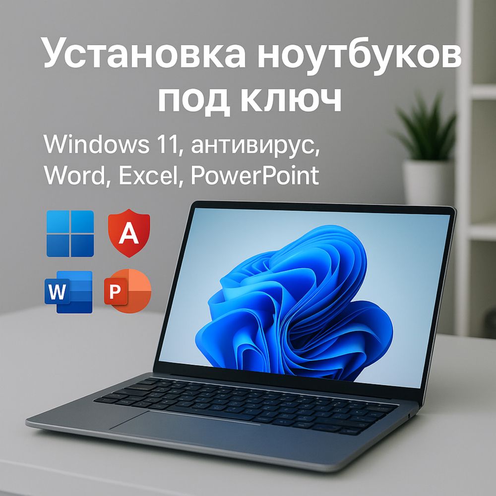 Установка ноутбуков под ключ Настрою ваш ноутбук быстро и качественно!