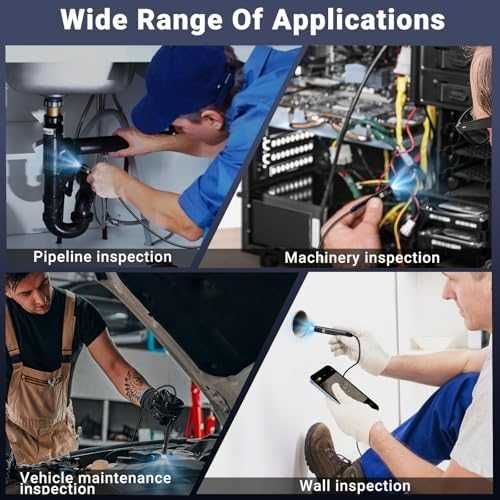 Нов HD 1920P двулентова ендоскоп камера с 5 м кабел и LED осветление