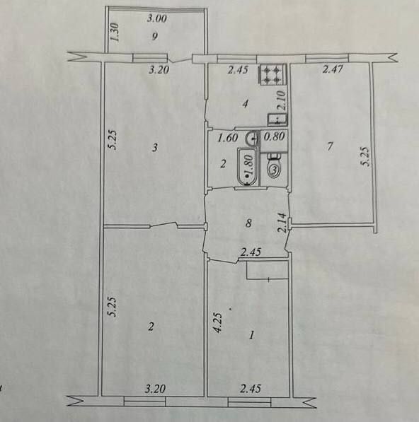 4/4/4 Феруза массив, Экобазар, новый ремонт мебель техника, 85 000 уе