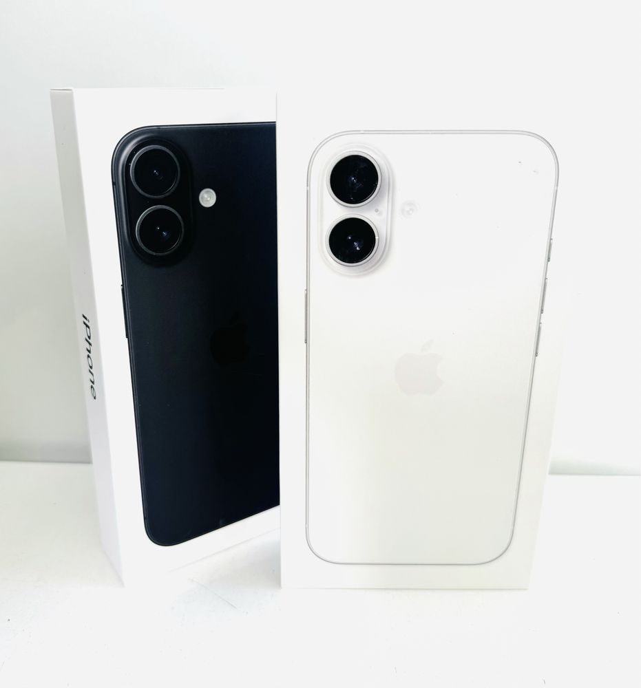 НОВ! iPhone 16 128GB Black / White 24 месеца ГАРАНЦИЯ!