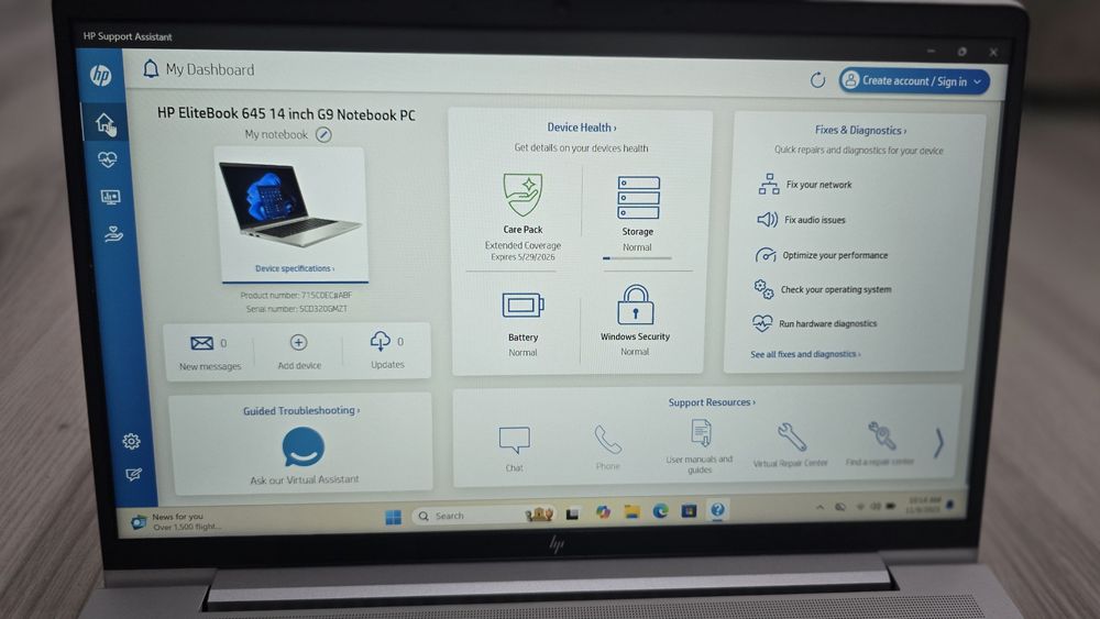Laptop Hp EliteBook 645G9, ryzen 5pro, 14"FullHd, 512Gb, 8GB