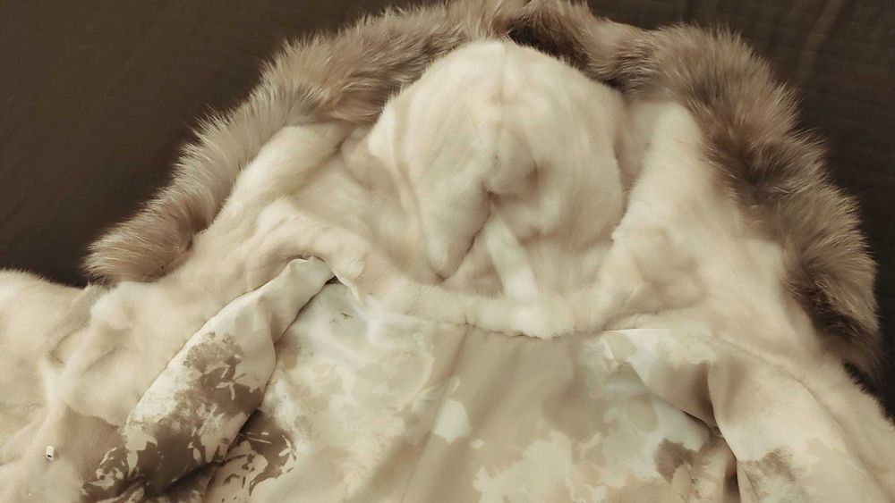 Haina iarna blana naturala , alba