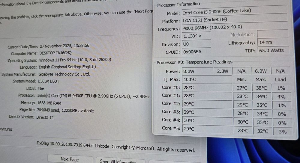 Pc gaming jocuri i5 9400 16GB RX 550 4GB NVMe 256GB si HDD