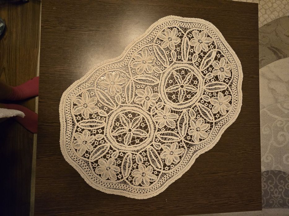 Mileu din macrame 70cm. Croșetat de bunica Valeantina
