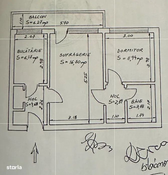 Apartament 2 camere semidecomandat-zona abator