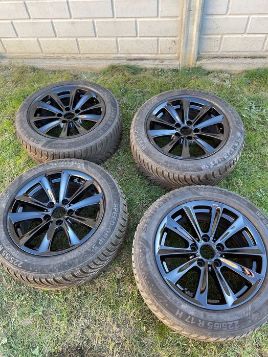 Jante originale BMW r17 5x120 cu cauciucuri de iarna