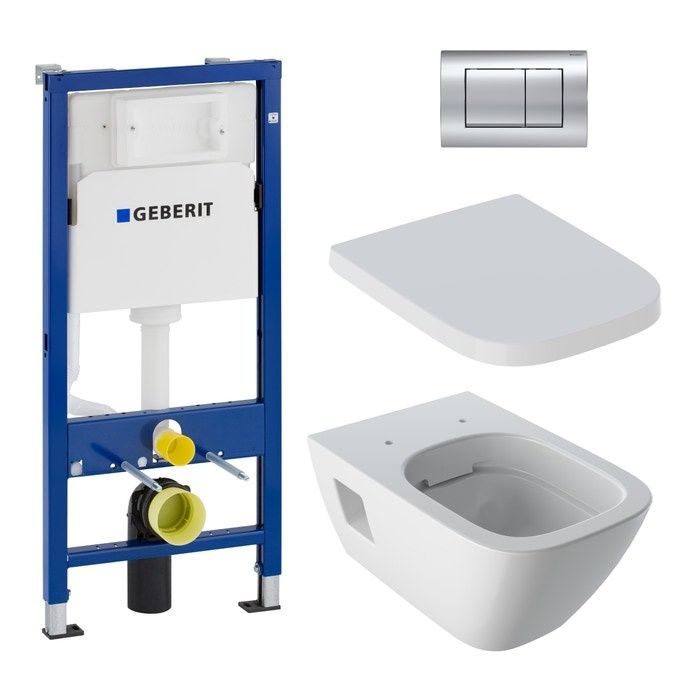 Set wc geberit duofix rimfree kit complet