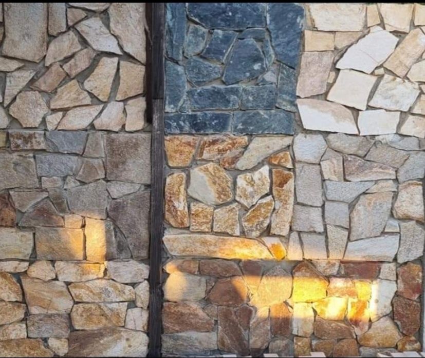 Piatra naturală decorativa Grecia 10 culori placat/pavat  fatada gard