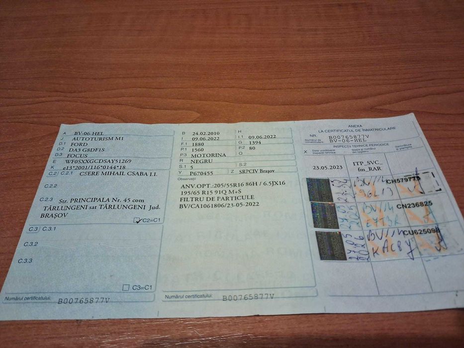 Ford Focus Unic Proprietar