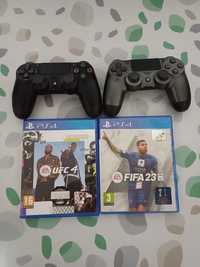 2 controller + 2 jocuri ps4