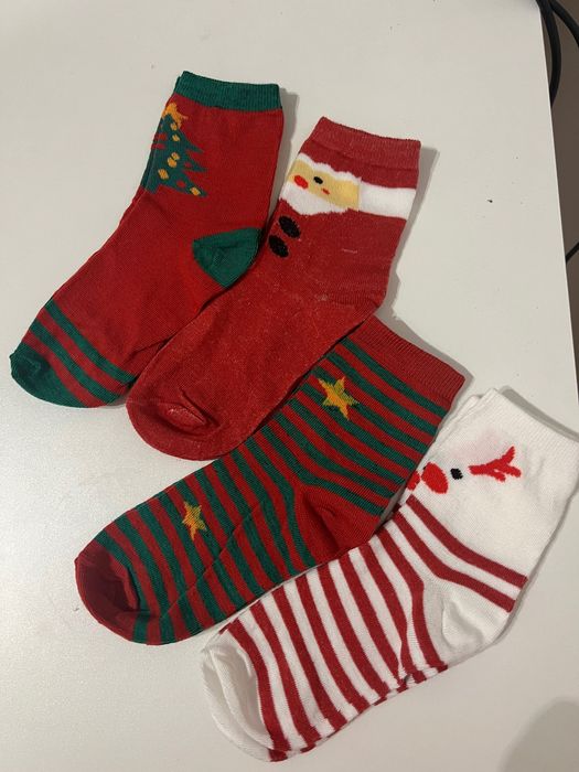 Set 4 perechi sosete 35-38 model Craciun