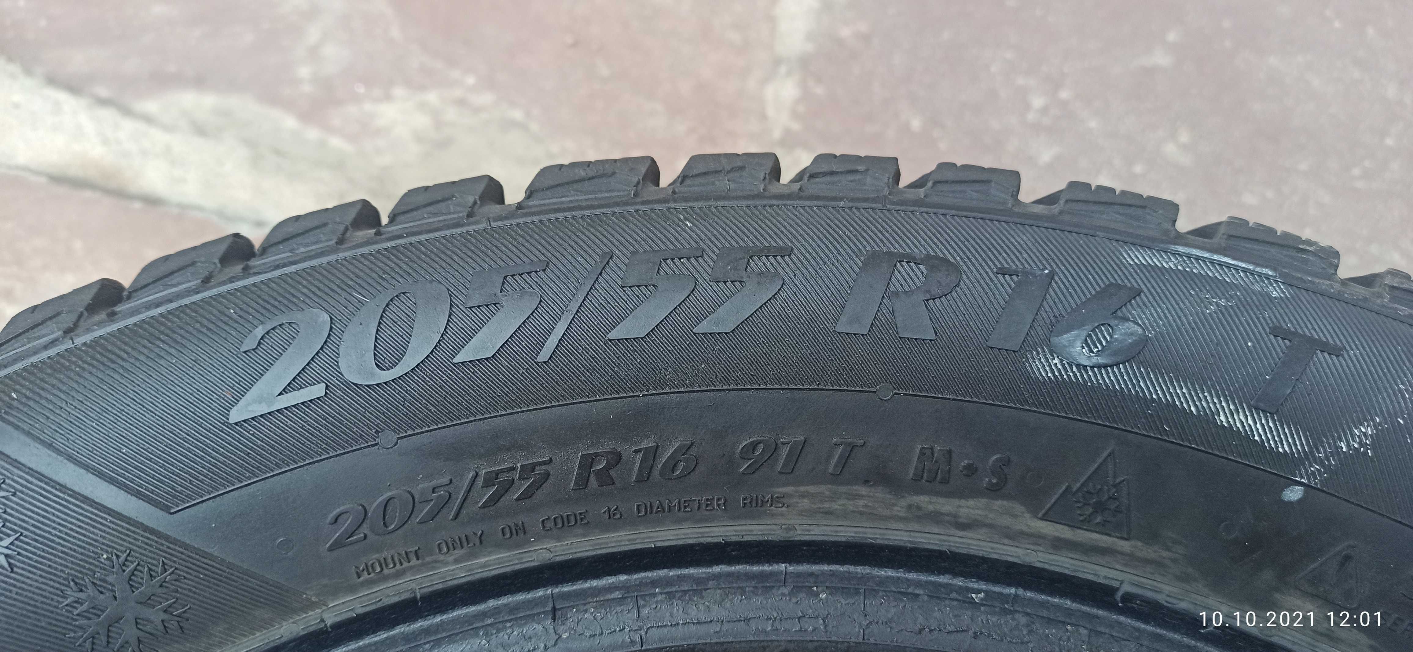 Два баллона зимней резины Matador Sibir Ice 205/55R16