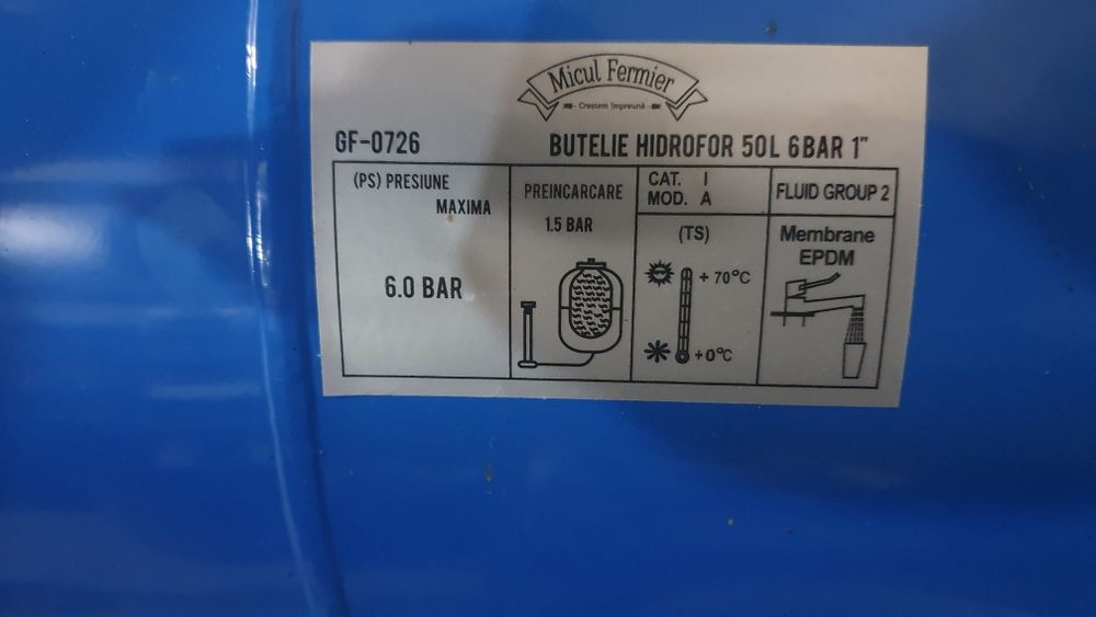 Vand Hidrofor cu vas expansiune 50 l.