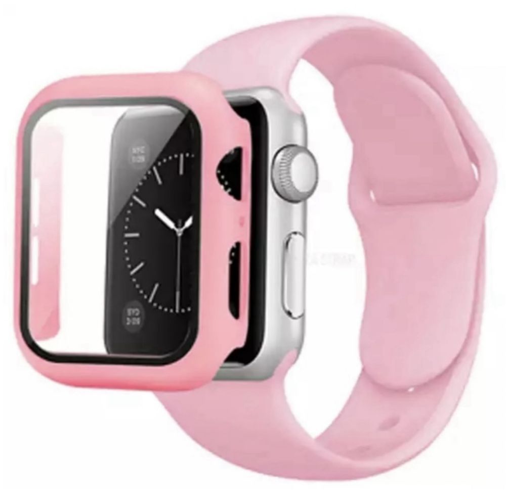 Curea Bratara cu Husa Direct, Compatibila Ceas Apple Watch Seria 1 - 9