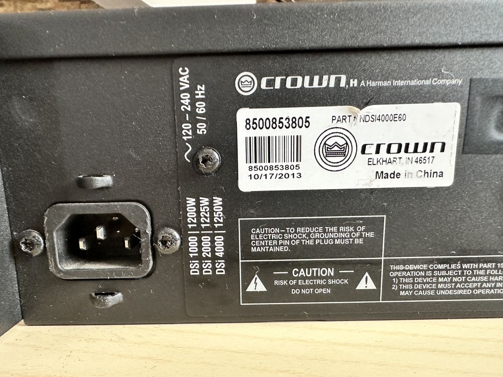 Amplificator Crown DSi4000 (Dynacord Electrovoice)