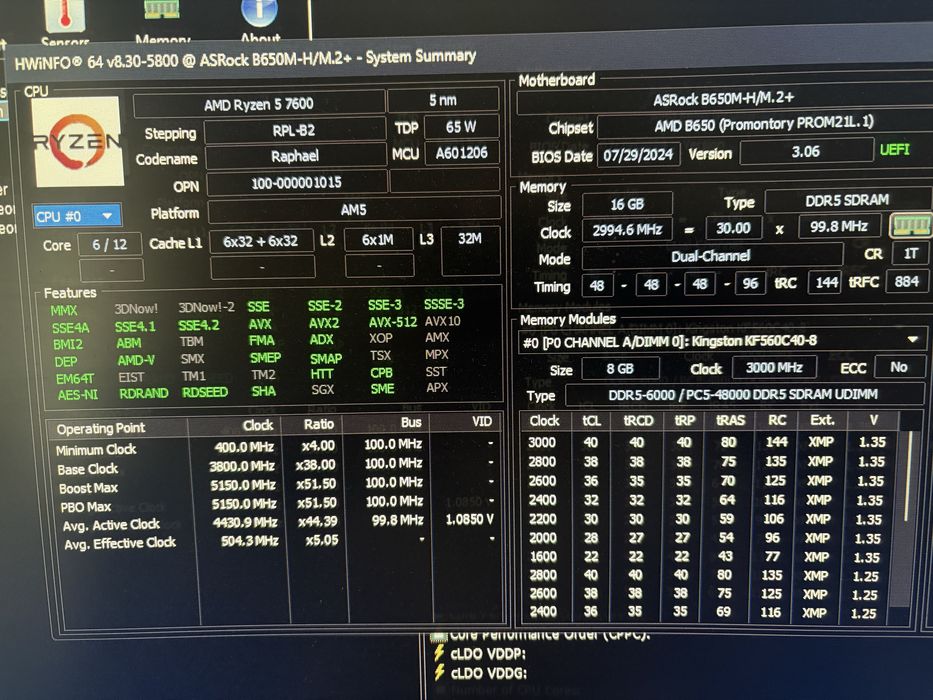 Calculator gaming Ryzen 5 7600