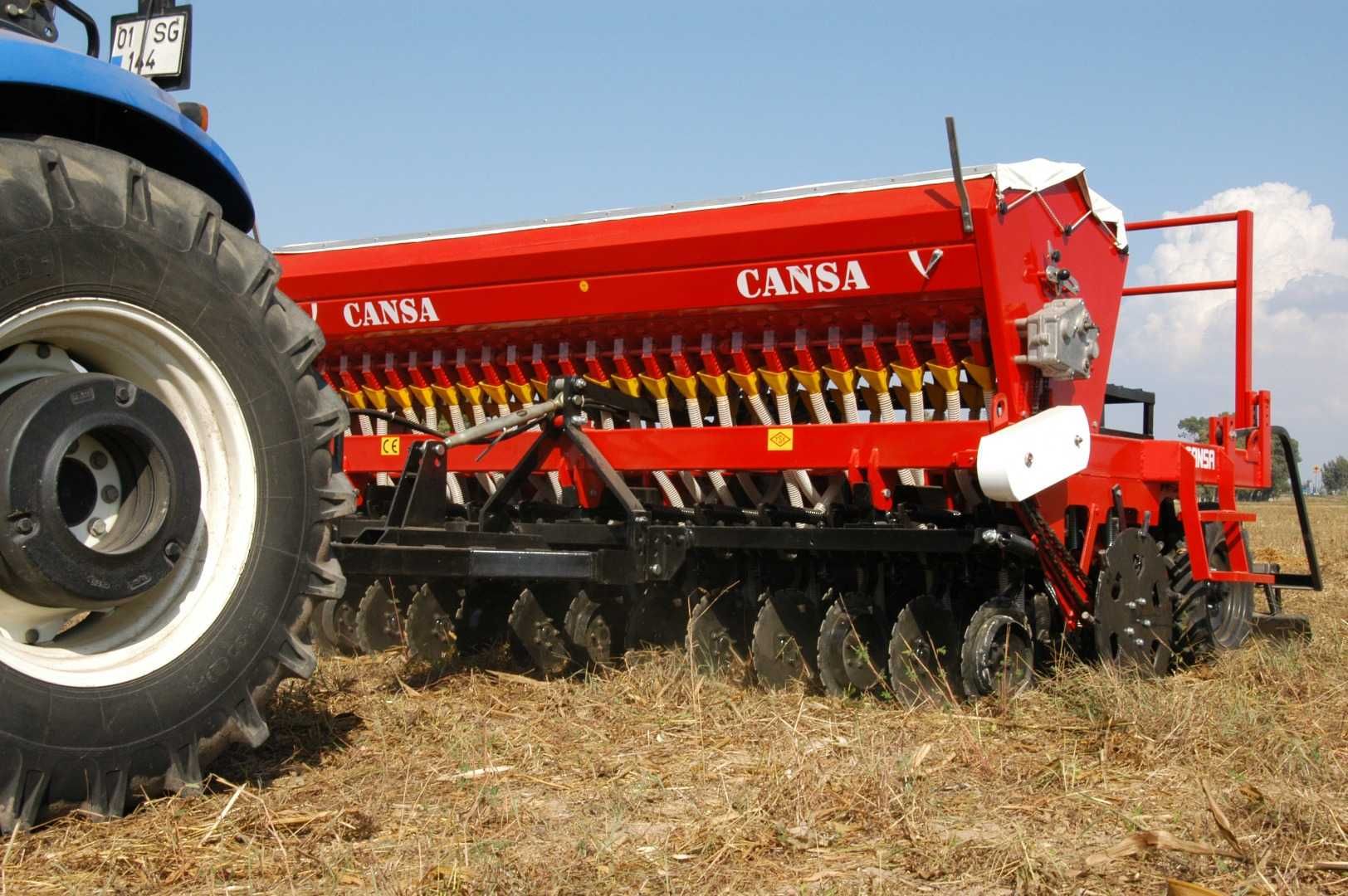 Semanatoare paioase NO TILL Cansa 4m,grau/rapita cu fertilizare