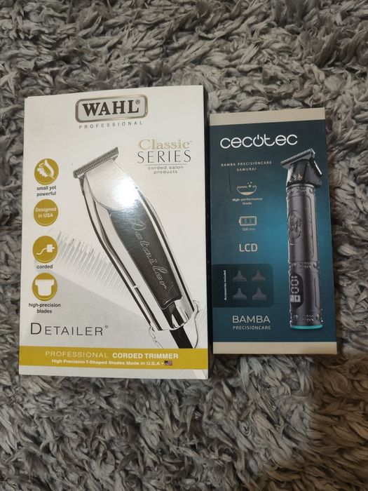 Mașina de tuns wahl și trimmer cecotec,noi