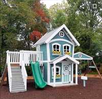 Детский дом, игровая площадка из дерева