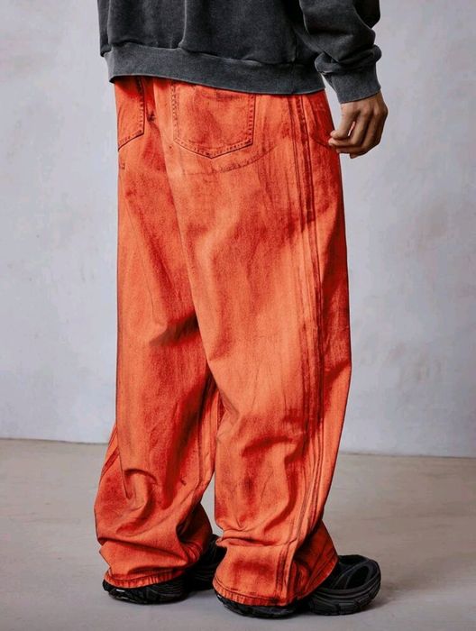 Нови военни дънки baggy панталони камуфлаж  Loose Fit Jeans карго Хл Л