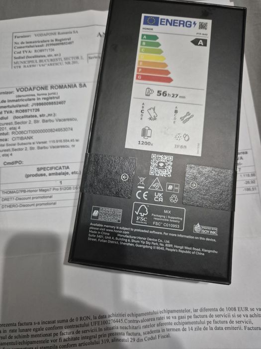 Honor Magic 7 Pro 512gb - Sigilat - Black - Factura