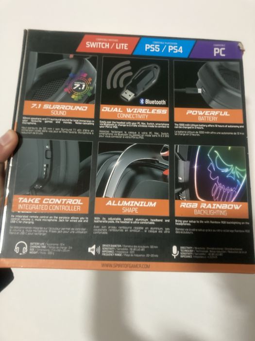 Casti gaming spirit of gamers