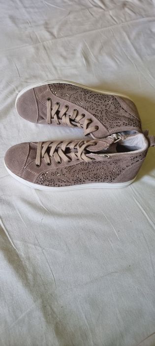 Sneakers dama Tamaris din piele naturala,noi