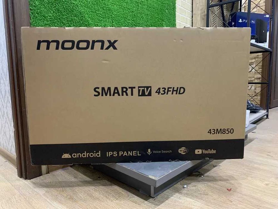 ТВ MOONX 43M850 SMART Android TV Без рамочный По низкой цене+Доставка!