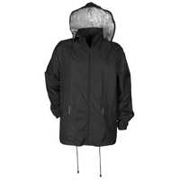 Водозащитно яке с качулка дъждобран ветровка черно