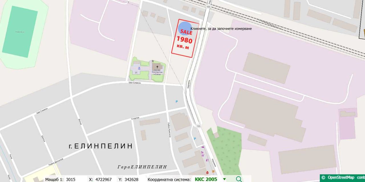 Продава се Парцел в с. Гара Елин Пелин, Област София-област - 1980 кв.м за 120 €/кв.м - Снимка #3