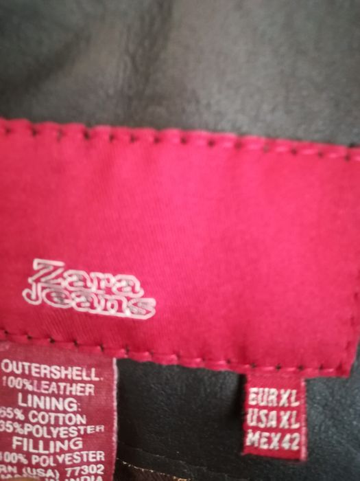 Geaca piele Zara Man Xl bărbați