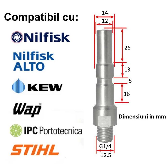 Set pistol lance spumare metalica si lance spalare