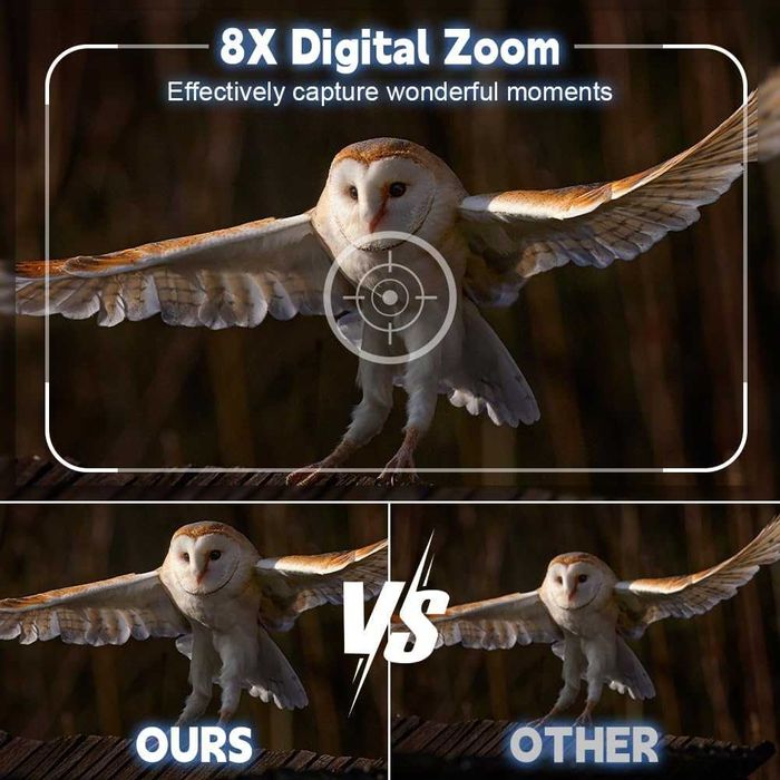 Binoclu cu vedere nocturnă în infraroșu 4K,32 GB, zoom8X,det mișcării