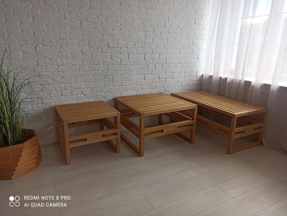 Градински маси от масив