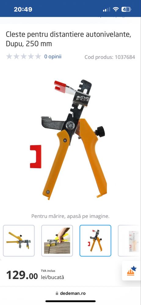 Masina de taiat gresie/faianta si cleste pentru distantiere
