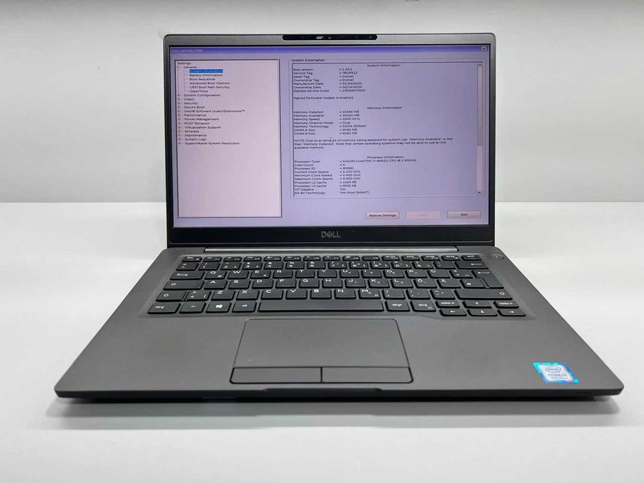 Laptop SH Dell Latitude 7300 i7-8665U 16gb RAM SSD NVME 256gb