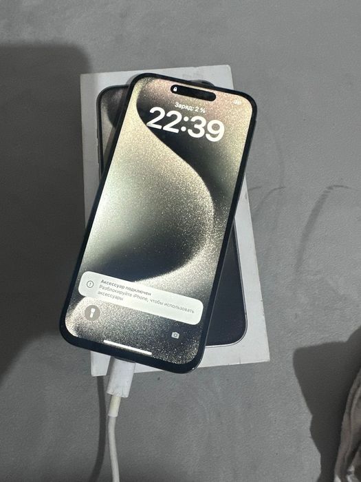 Айфон 15 про макс АКБ 100