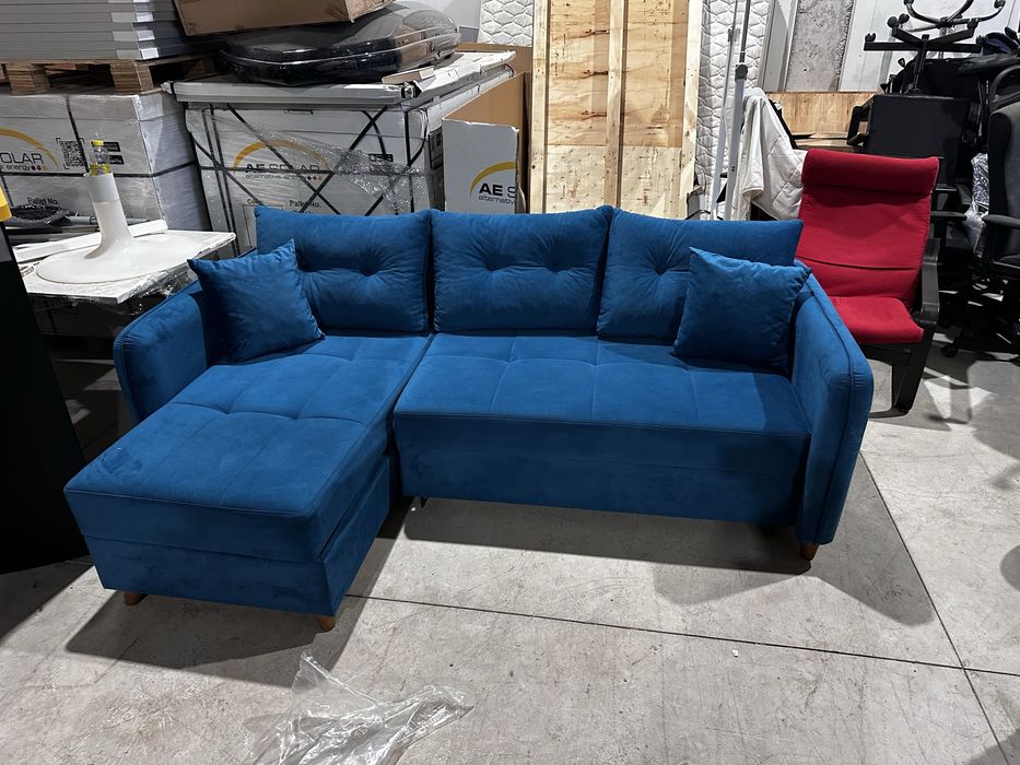 Ъглов диван с функция сън и ракла – наличен на склад – 590лв.