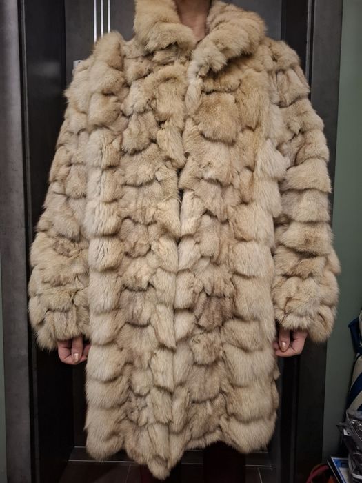 Палто от лисица естествен косъм