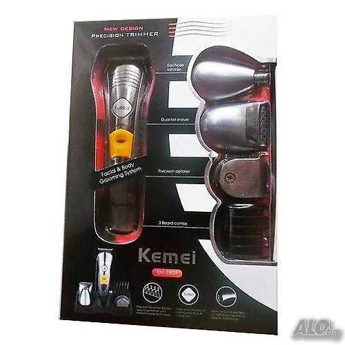 Машинка за подстригване Kemei - 7 функции акумулаторна