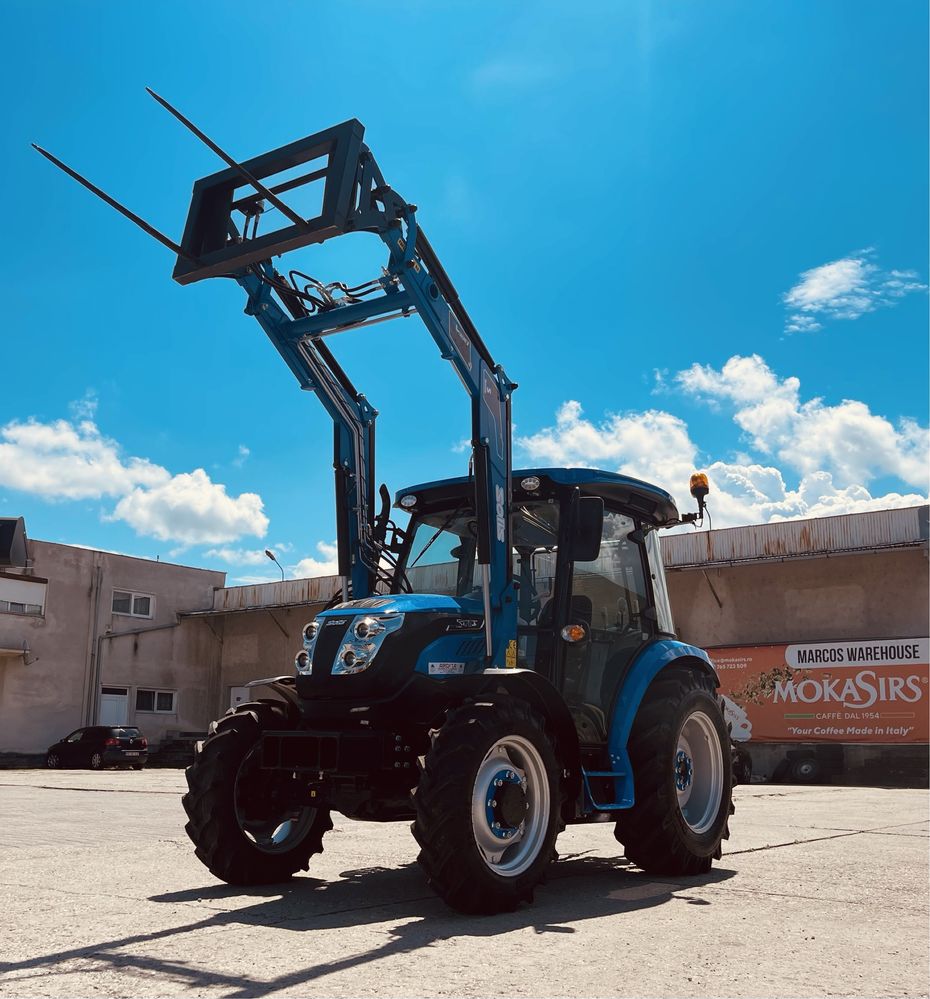 Tractor Solis 60 Cp cu cabina si incarcator frontal Ardita AB