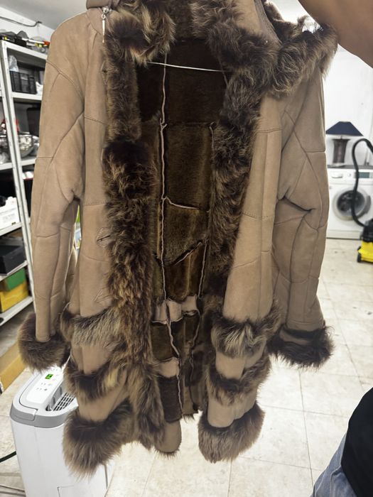 Палто от естествена агнешка кожа (детско)