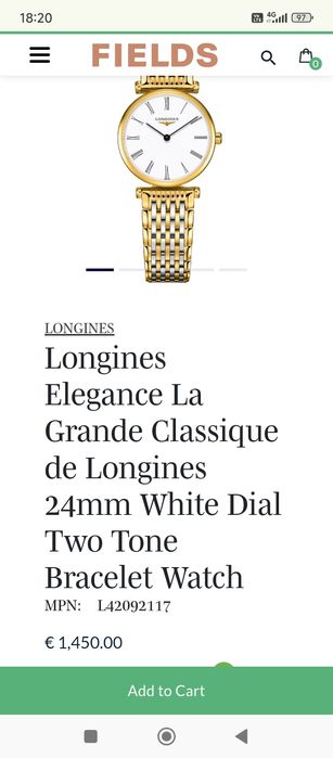 Часовник LONGINES La Grande Classique Two-Tone Gold Unisex Watch .