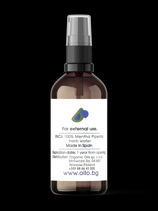 Oilo БИО Етерични масла Мента хидролат - Mint Hydrolate